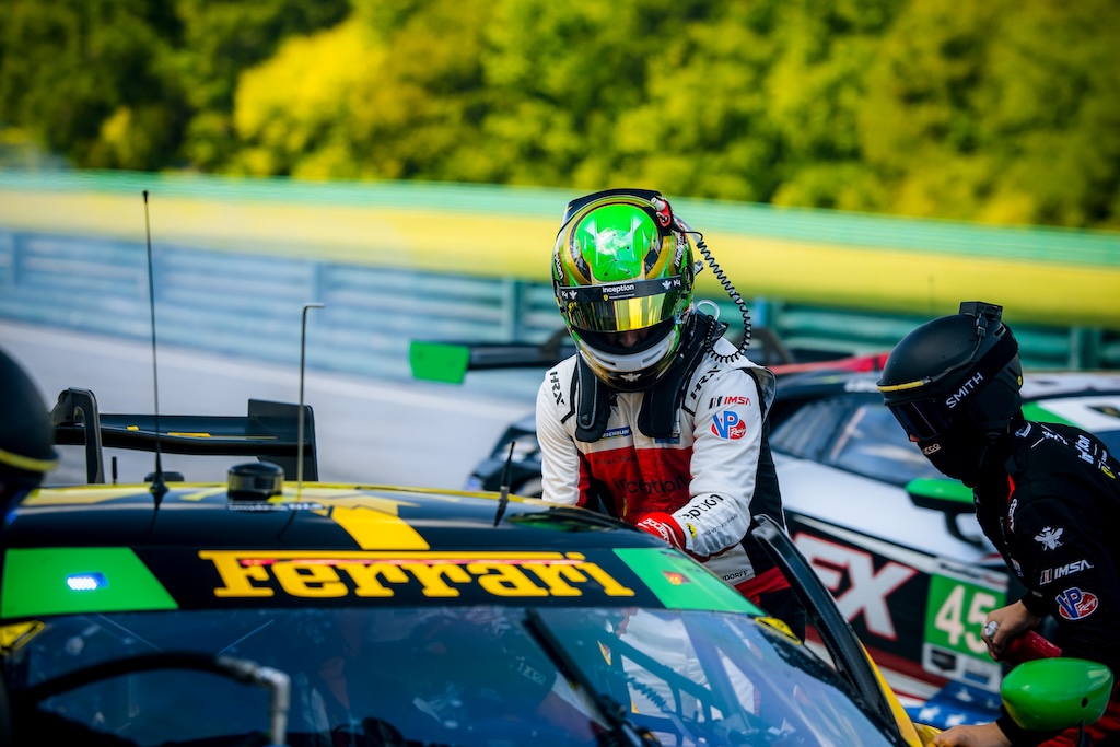 Frederik Schandorff tilbage på IMSA-podiet i Virginia.
(Foto: Inception Racing)